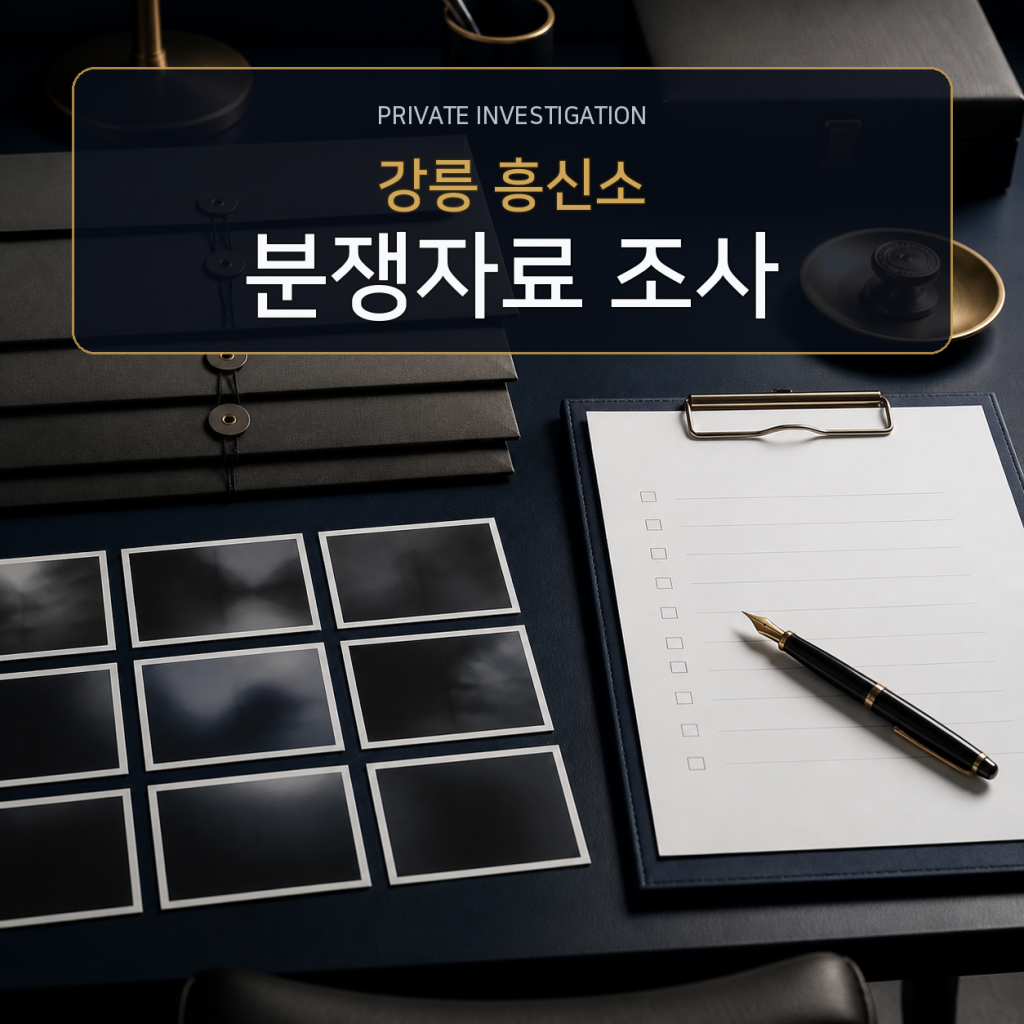 강릉 분쟁자료 조사 전문 흥신소